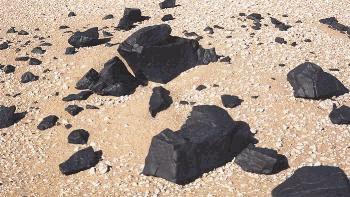 Meteoritenfund in der Sahara